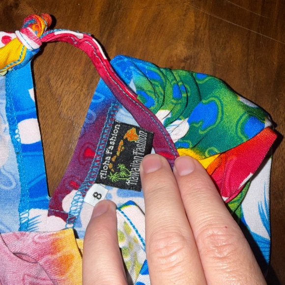 Colorful Floral Kids Dress - Picture 2 of 2